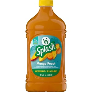 V8 Splash Mango Peach Flavored Juice Beverage, 64 fl oz 64 Fl Oz (Pack of 1) - Picture 1 of 6
