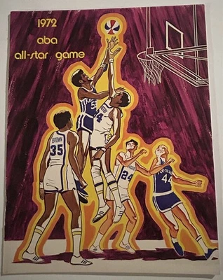 ABA ALL STAR 1972 Juego Programa Julius Dr J ERVING Mel Daniels Artis Gilmore Foto 1 de 4