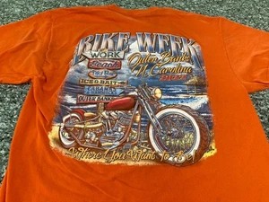 Camisa Outer Banks North Carolina Bike Week Naranja 2022 Hombre’s XL - Imagen 1 de 7
