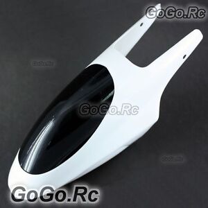 2 Pcs Plastic Canopy For T-rex Trex 450 SE V2 Helicopter White and Black S450003