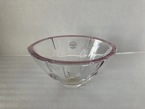Lenox Gift Of Knowledge Pink Lead Crystal oval-shaped candy dish, 4" tall - Picture 1 of 4