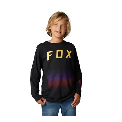 Fox Racing YOUTH Long Sleeve Tee T-Shirt FGMNT Black YOUTH Small WAS $27.95 - Image 1 of 3