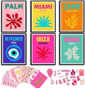 Preppy Room Decor Aesthetic for Teen Girls - Cute Preppy Posters for Bedroom,... - Picture 1 of 6