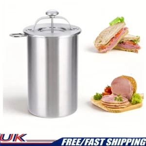 Ham Maker Stainless Steel Lunch Meat Press Maker Machine with Thermometer - Picture 1 of 8