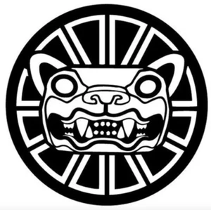 Jaguar Azteca Calcomania Blanca Aufkleber Vinyl Weiß Sticker Mexiko 8,5''X8,5'' - Bild 1 von 2
