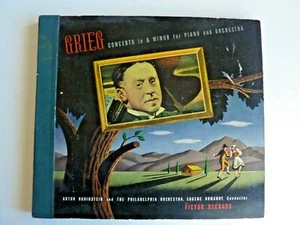 GRIEG CONCERTO IN A MINOR, 78RPM, 3 record set DM-900 - Picture 1 of 9