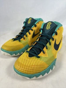Nike Kyrie 1 Letterman Tour Yellow University Gold Teal (705277-737) size 8.5 - Picture 1 of 16