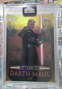 2024 Topps Chrome Black 25 Years Of Darth Maul Dm-7 31/50 - Picture 1 of 2