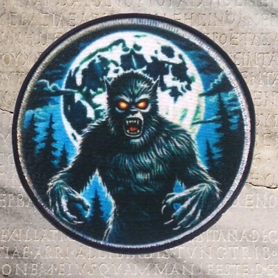 The Wolf Man Classic Horror Patch - Sci-Fi Monster Movie Iron-On Applique, Retro - Image 1 of 4