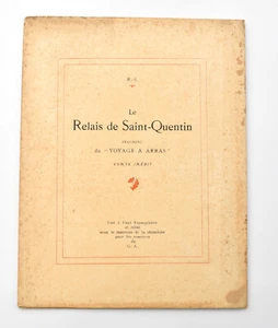 The Relay de Saint Quentin Fragment Travel To Arras " Shiny Savarin to The 1930 - Bild 1 von 6