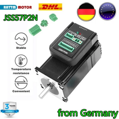 RATTM MOTOR 〖Ger〗JSS57P2N 2.2Nm Integrated Closed Loop Stepper Motor RS232 Modbus 200KHz 6A