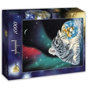 NUEVO GRÁFICO Puzzle Earth Light 1000 Piezas Aurora boreal Tierra Tigre Animales Adultos - Imagen 1 de 11