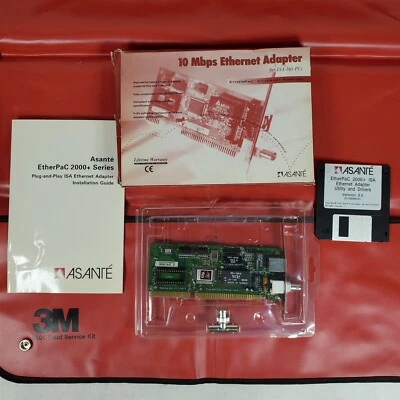 Vintage 1996 Asante EtherPac 2000+TC ISA 10T/Ethernet Adapter - Image 1 of 4