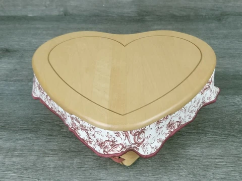 Longaberger 1999 Love Letters Sweetheart Basket Combo Liner Protector Lid Cover