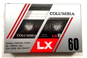 Columbia LX 60 vintage audio cassette blank tape sealed Made in Japan Type I - Imagen 1 de 2