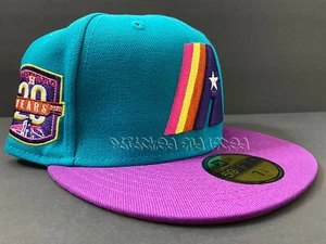 SPORTSWORLD EXCLUSIVE HOUSTON ASTROS FITTED 20 YEARS PATCH NOT HAT CLUB 7 1/4 - Picture 1 of 10