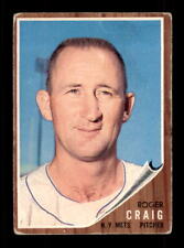 1962 Topps Roger Craig #183 Low Grade Baseball Card