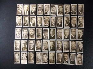 Ardath Zigarettenkarten Empire Persönlichkeiten 1934 Komplettset 50 Churchill - Bild 1 von 10
