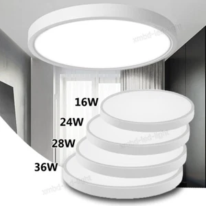 LED Panel Ceiling Light Ultra Thin Flush Mount Kitchen Home Kitchen Fixture Lamp - Picture 1 of 18