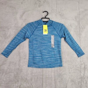 Kids Blue Moisture Wicked Shirt Hoodie Long Sleeve All In Motion XS (4/5) - Picture 1 of 11