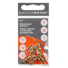 South Bend Ss7 Brass Snap Swivels Size 7 Fishing