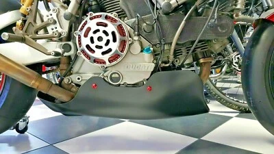 Puntale Vasca Ducati Monster 600 620 695 750 800 900 1000 Belly Pan Bugspoiler Foto 1 de 4