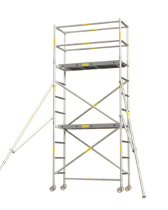 Aluminium Mobile Tower Scaffold, Short Series SH-34 (3.4m Platform High) - Picture 1 of 11