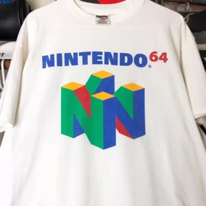 N64 NINTENDO 64 LOGO VINTAGE STYLE TEE TSHIRT RETRO 90S OLDSCHOOL GAMING - Bild 1 von 4