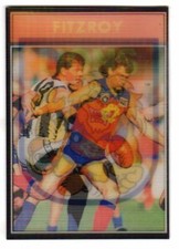 1992 AFL COLOURGRAMS TRADING CARD #6 PAUL ROOS (Fitzroy)