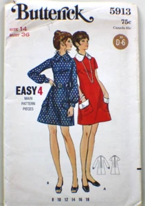 Butterick 5913 Pattern-Misses' Dress in size 14 - Picture 1 of 3