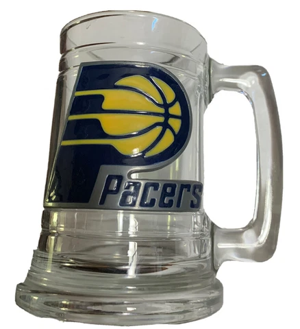 Indiana Pacers NBA Clear Beer Mug Used Cover