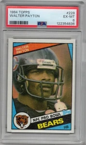 1984 Topps Walter Payton Base Card #228 GRADED PSA 6 EX-MTHOF CHICAGO BEARS - Picture 1 of 1