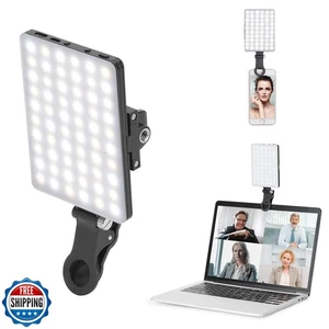 Newmowa 60 LED High Power Rechargeable Clip Fill Video Conference Light with - Afbeelding 1 van 5