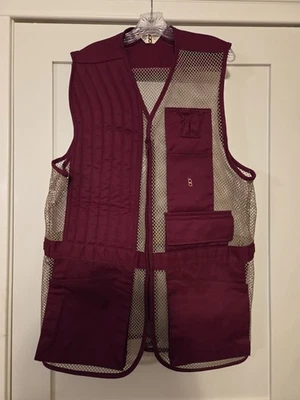 Vintage Bob Allen Sport Vest XL Maroon Mesh Shooting Hunting Sport Vest USA Made - Image 1 of 4