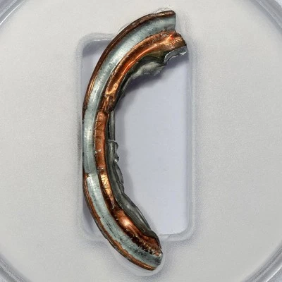 PCGS MS62 Multistruck Fragment From Die Cap Lincoln Cent Mint Error Amazing Coin - Image 1 of 4