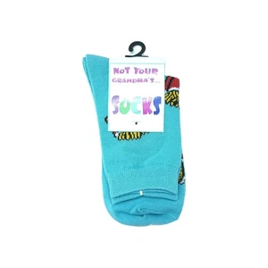 Not Your Grandmas Socks Crew Sock 1 Pair Novelty Fries Footwear Fun Size 9-11 - Picture 1 of 4