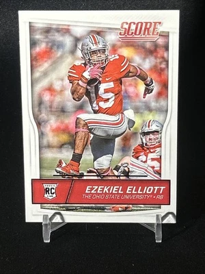 2016 Panini Score Draft - Rookies #344 Ezekiel Elliott (RC) Ohio State Univ.. - Image 1 of 3