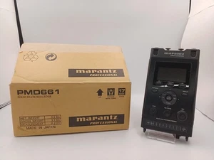 Marantz PMD661 Portable Solid State Linear PCM Recorder Box AC Adapter Manual CD - Picture 1 of 8