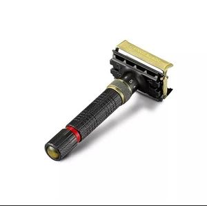 Vikings Blade Adjustable Safety Razor The Emperor 'MEIJI' Black Bronze Dual Head - Picture 1 of 17