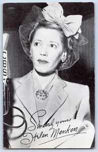 Arcade Card  Helen Menken1930-40's  Movie Actress CBS  Radio Actress - Picture 1 of 2
