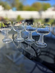 Bryce Ringmont Clear Wine Glasses Mid-Century Modern Set of 4 - Picture 1 of 19