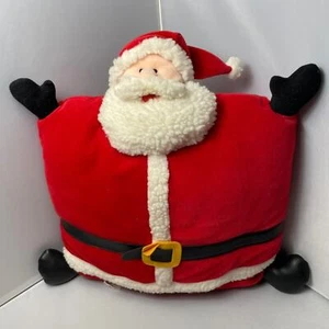 Vintage Kitschy Santa Throw Pillow by Figi - Picture 1 of 5