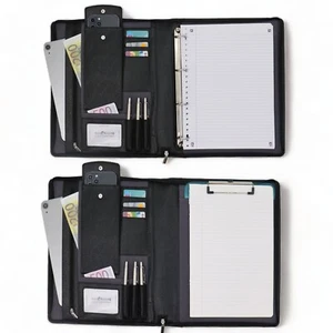 Unterlagenmappe A4, organizer a4 Reißverschluss, Dokumentenmappe Leder mappe a4 - Bild 1 von 13