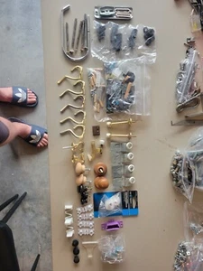 Assortment of Hooks, Wooden Knobs, Sliding Door Hangers, Door Stoppers, Etc. - Picture 1 of 12