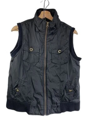 Old Navy Big Boys Black Puffer Winter Vest Jacket Size Large Pockets - Image 1 of 4