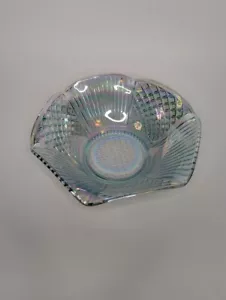 Lenox Imperial Horizon Blue Carnival Glass Starfire Bowl - Picture 1 of 3