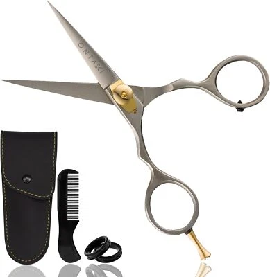 ONTAKI 5.5" Beard Moustache Scissors Professional Japanese Steel FAST FREE P&P