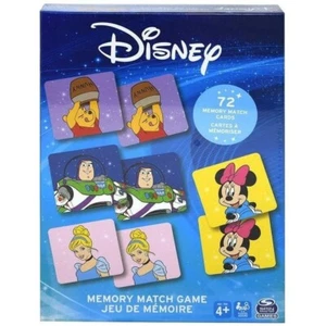 Disney Memory Match Card Game - 72 Pieces Educational Game for Kids - Picture 1 of 2