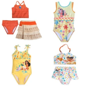 Disney Store Moana Girl's Swimsuit Costume Dress Up One Two Three Piece Pua NEW - Picture 1 of 21