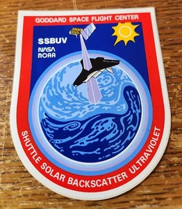 GODDARD SPACE FLIGHT CENTER -- SHUTTLE SOLAR BACKSCATTER ULTRAVIOLET -- STICKER - Picture 1 of 2